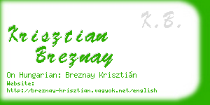krisztian breznay business card